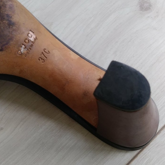 GUCCI HORSEBIT LEATHER & BAMBOO HEELS 37 - Picture 4 of 9